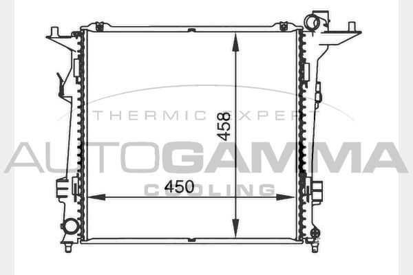 Radiatorius, variklio aušinimas AUTOGAMMA 104274