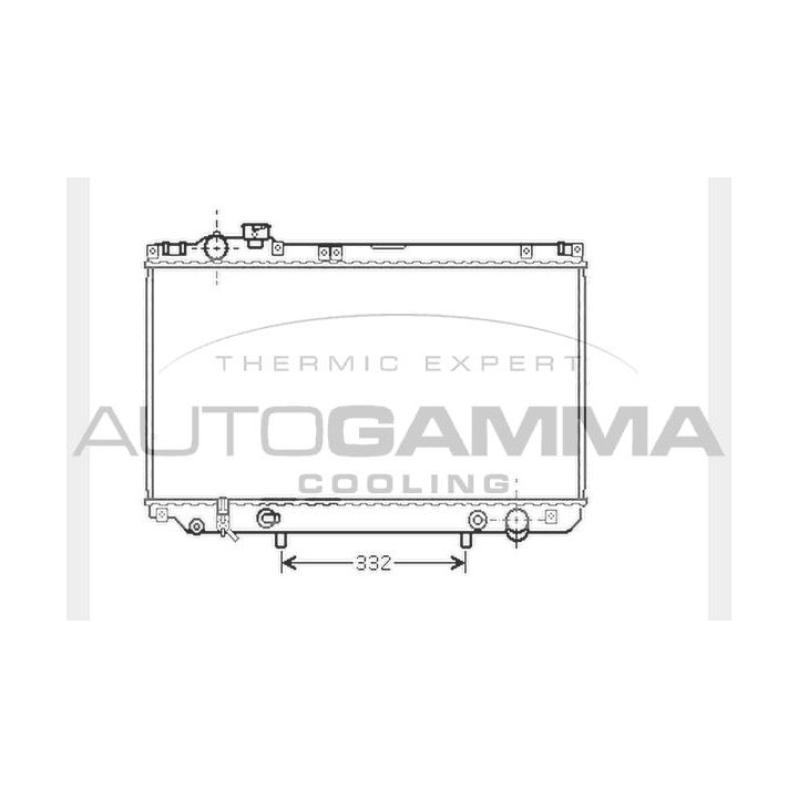 Radiatorius, variklio aušinimas AUTOGAMMA 104280
