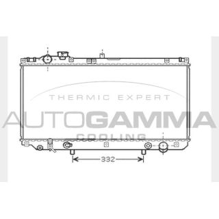 Radiatorius, variklio aušinimas AUTOGAMMA 104281