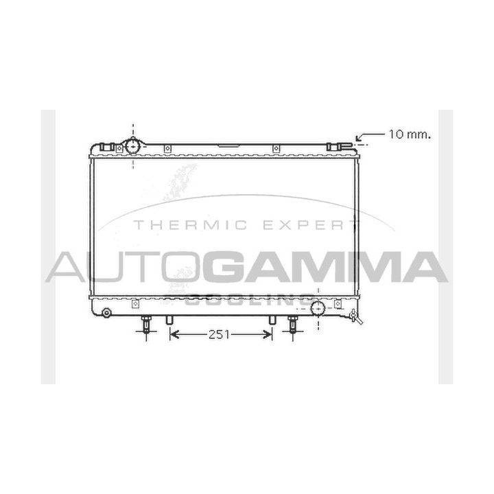 Radiatorius, variklio aušinimas AUTOGAMMA 104282