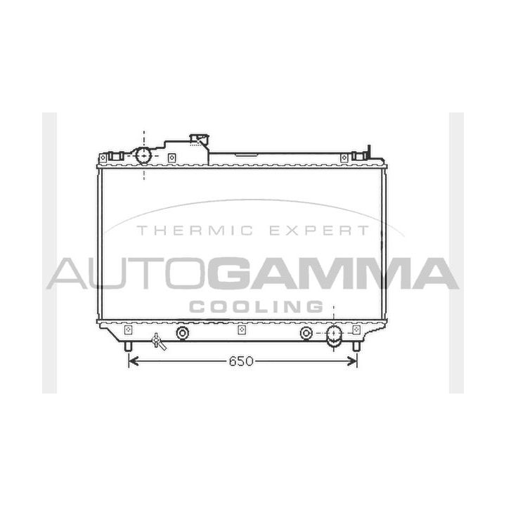 Radiatorius, variklio aušinimas AUTOGAMMA 104283