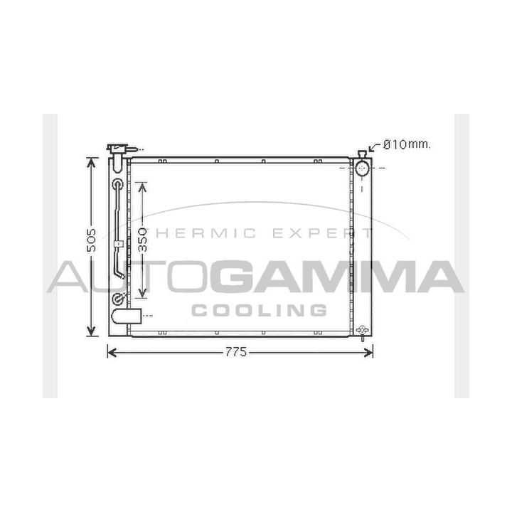 Radiatorius, variklio aušinimas AUTOGAMMA 104284