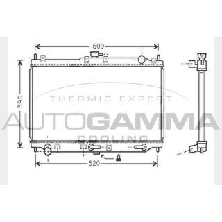 Radiatorius, variklio aušinimas AUTOGAMMA 104285