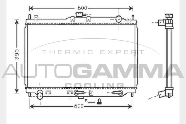 Radiatorius, variklio aušinimas AUTOGAMMA 104285