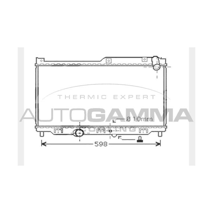 Radiatorius, variklio aušinimas AUTOGAMMA 104286