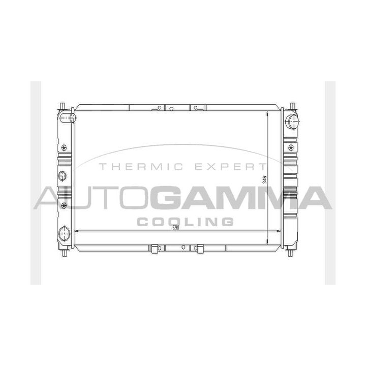 Radiatorius, variklio aušinimas AUTOGAMMA 104321