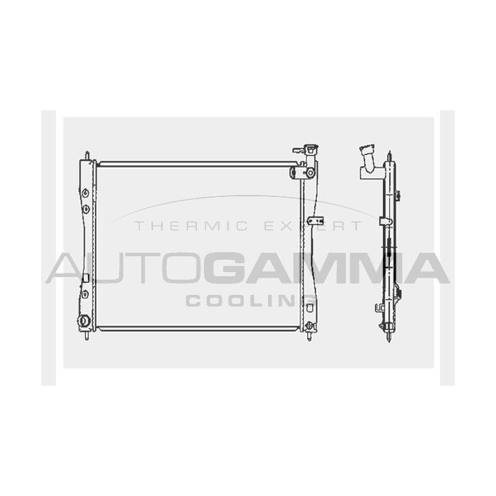 Radiatorius, variklio aušinimas AUTOGAMMA 104418