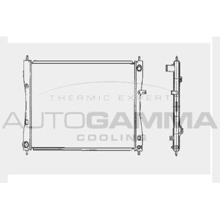 Radiatorius, variklio aušinimas AUTOGAMMA 104419