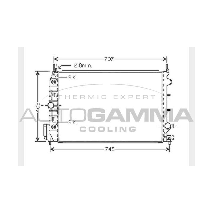 Radiatorius, variklio aušinimas AUTOGAMMA 104504