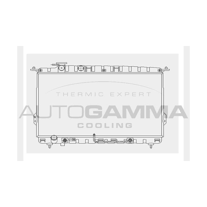 Radiatorius, variklio aušinimas AUTOGAMMA 104518