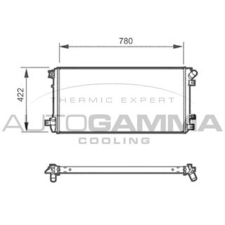 Radiatorius, variklio aušinimas AUTOGAMMA 104559