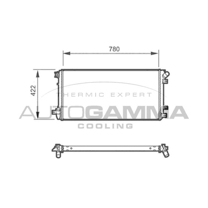Radiatorius, variklio aušinimas AUTOGAMMA 104559