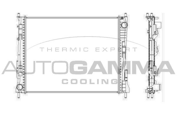 Radiatorius, variklio aušinimas AUTOGAMMA 104562