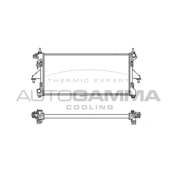 Radiatorius, variklio aušinimas AUTOGAMMA 104592