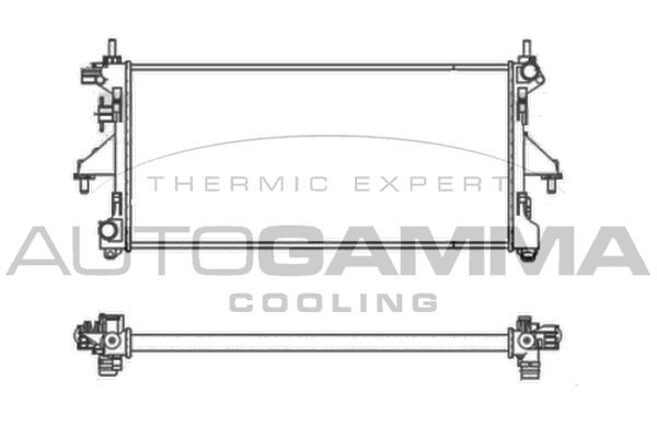Radiatorius, variklio aušinimas AUTOGAMMA 104592