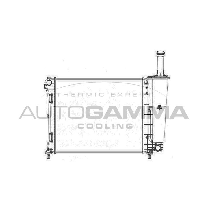 Radiatorius, variklio aušinimas AUTOGAMMA 104618