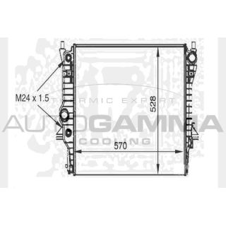 Radiatorius, variklio aušinimas AUTOGAMMA 104648