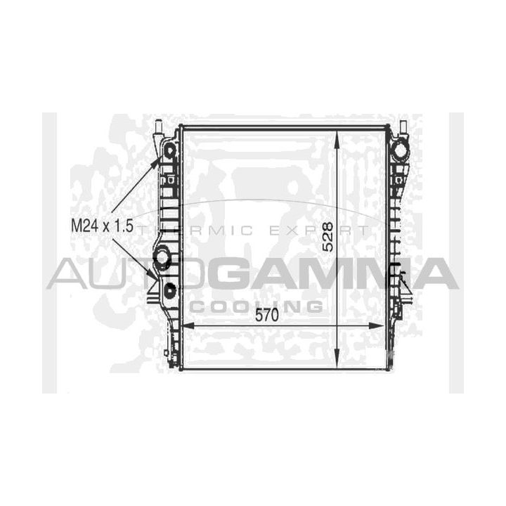 Radiatorius, variklio aušinimas AUTOGAMMA 104648
