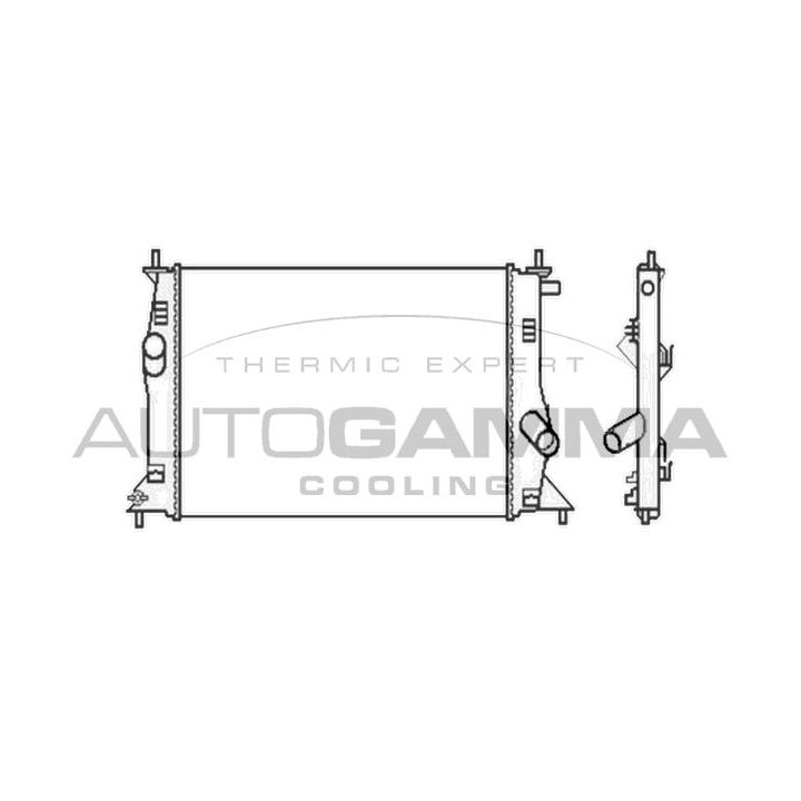 Radiatorius, variklio aušinimas AUTOGAMMA 104674