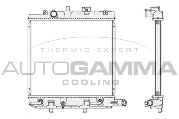Radiatorius, variklio aušinimas AUTOGAMMA 104677