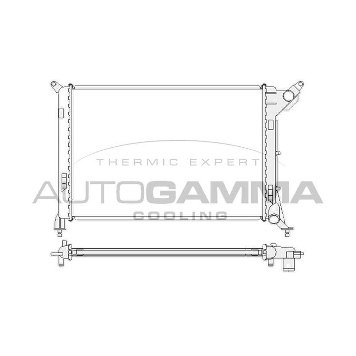 Radiatorius, variklio aušinimas AUTOGAMMA 104687