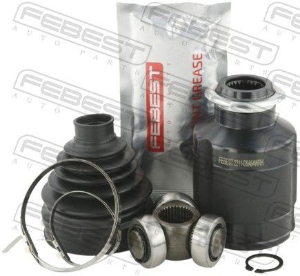 Jungčių komplektas, kardaninis velenas FEBEST 2211-D9A64WRH