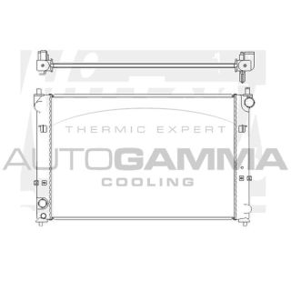 Radiatorius, variklio aušinimas AUTOGAMMA 104852