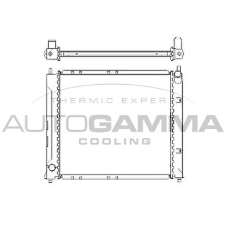 Radiatorius, variklio aušinimas AUTOGAMMA 104853