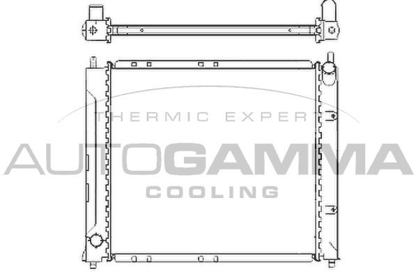 Radiatorius, variklio aušinimas AUTOGAMMA 104853