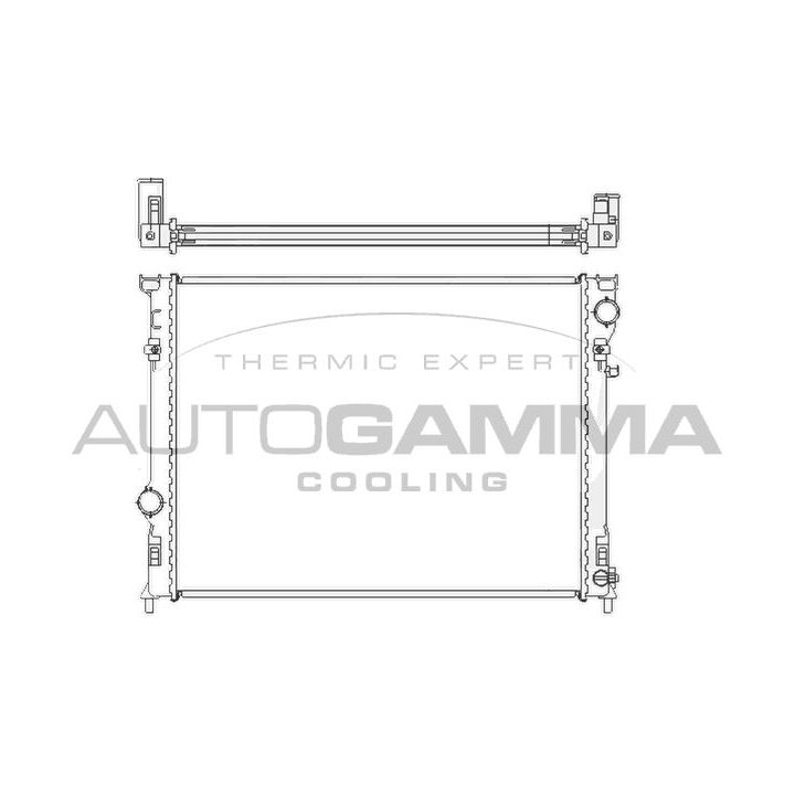 Radiatorius, variklio aušinimas AUTOGAMMA 104925