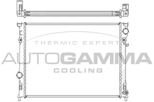 Radiatorius, variklio aušinimas AUTOGAMMA 104925