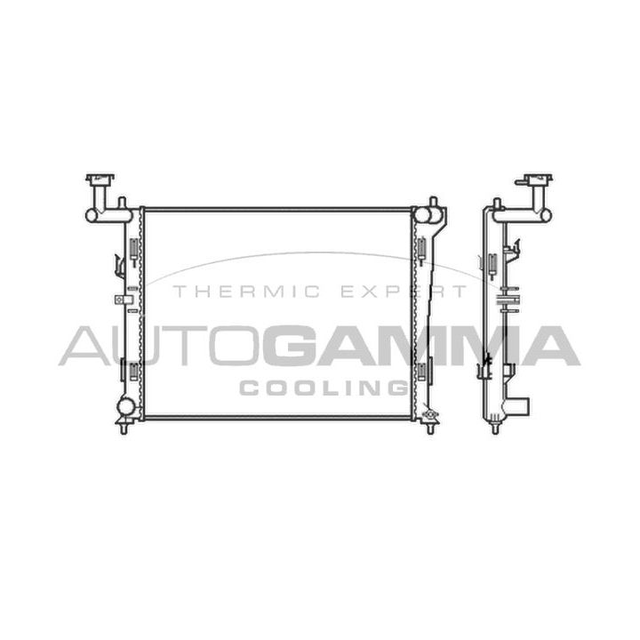 Radiatorius, variklio aušinimas AUTOGAMMA 105047