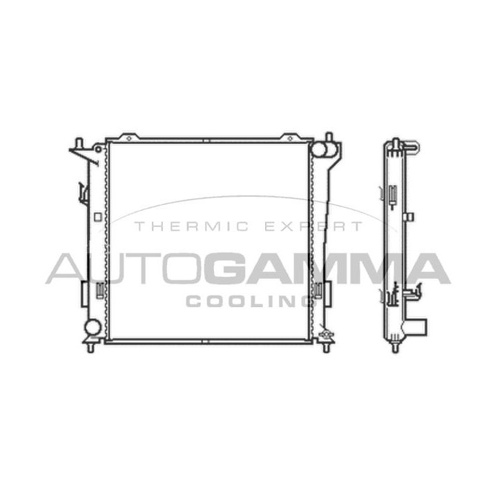 Radiatorius, variklio aušinimas AUTOGAMMA 105049