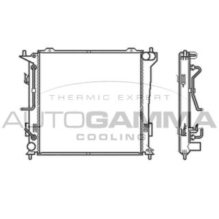 Radiatorius, variklio aušinimas AUTOGAMMA 105050