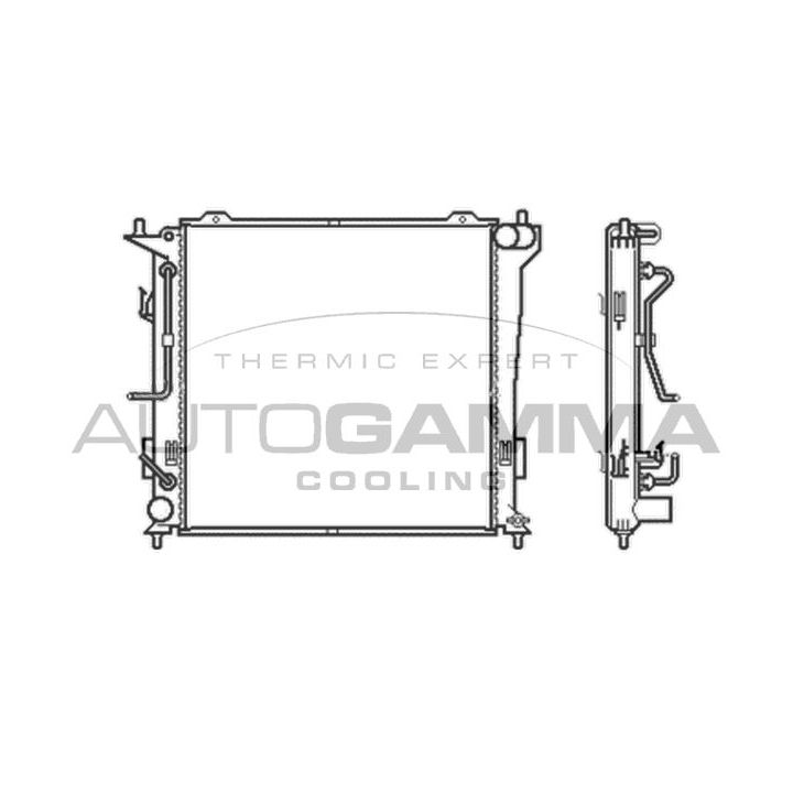 Radiatorius, variklio aušinimas AUTOGAMMA 105050