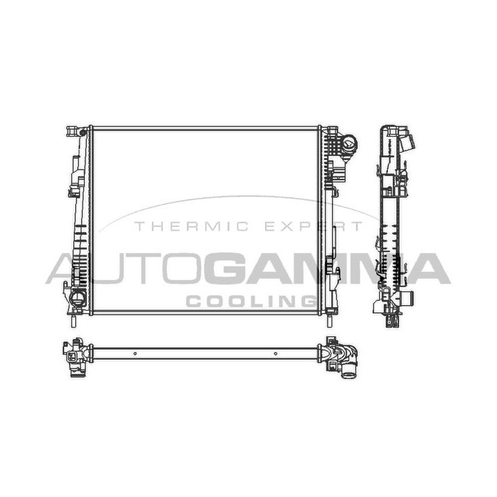 Radiatorius, variklio aušinimas AUTOGAMMA 105143