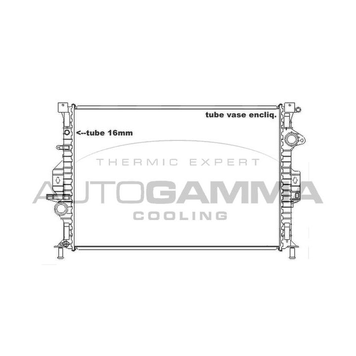 Radiatorius, variklio aušinimas AUTOGAMMA 105161