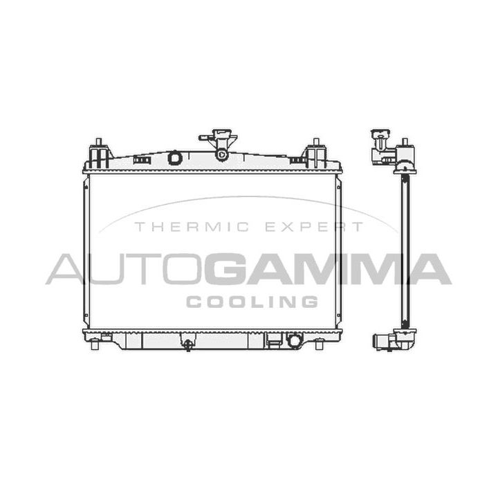 Radiatorius, variklio aušinimas AUTOGAMMA 105164