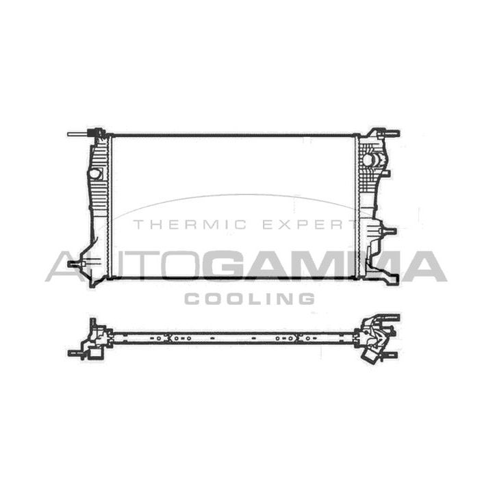 Radiatorius, variklio aušinimas AUTOGAMMA 105218