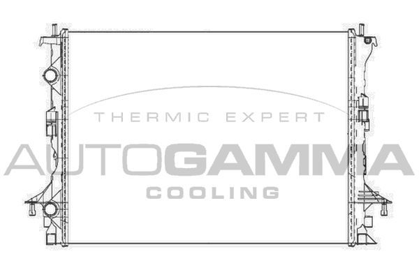 Radiatorius, variklio aušinimas AUTOGAMMA 105306
