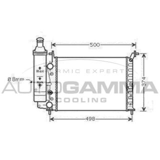 Radiatorius, variklio aušinimas AUTOGAMMA 105359