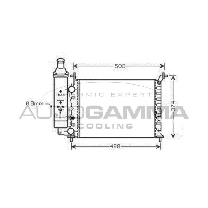 Radiatorius, variklio aušinimas AUTOGAMMA 105359