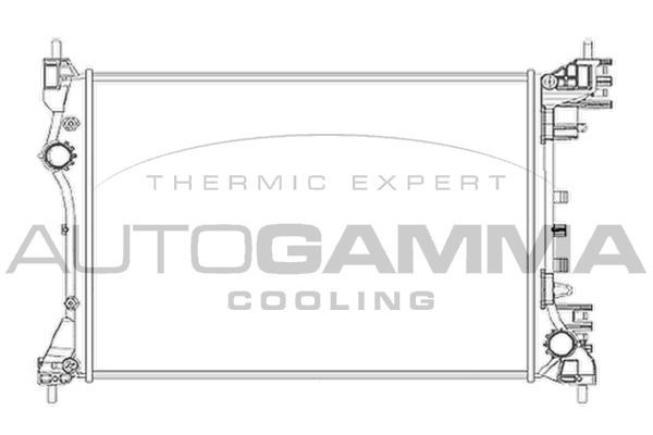 Radiatorius, variklio aušinimas AUTOGAMMA 105365