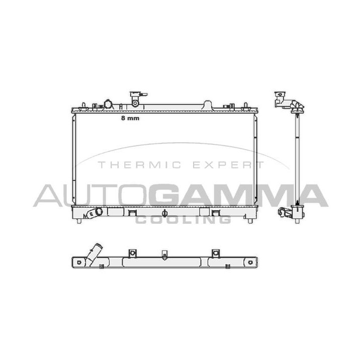 Radiatorius, variklio aušinimas AUTOGAMMA 105385