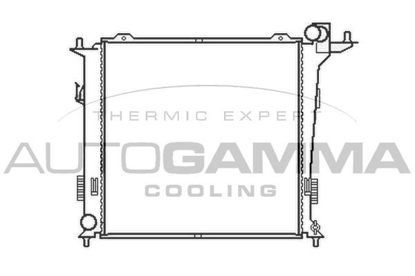 Radiatorius, variklio aušinimas AUTOGAMMA 105408