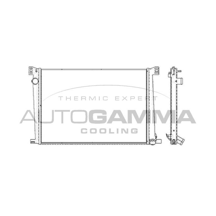 Radiatorius, variklio aušinimas AUTOGAMMA 105416
