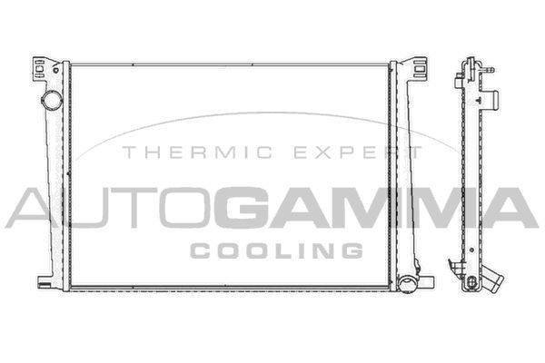 Radiatorius, variklio aušinimas AUTOGAMMA 105416
