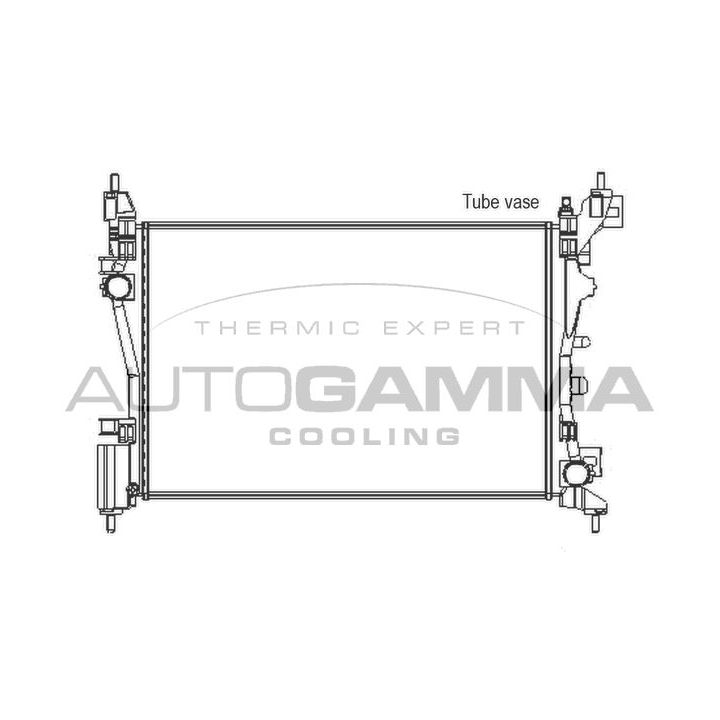 Radiatorius, variklio aušinimas AUTOGAMMA 105439