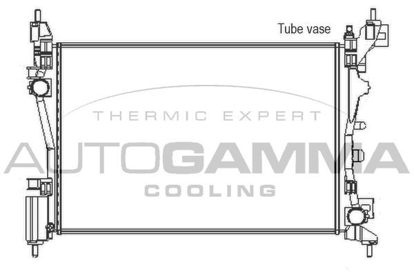 Radiatorius, variklio aušinimas AUTOGAMMA 105439