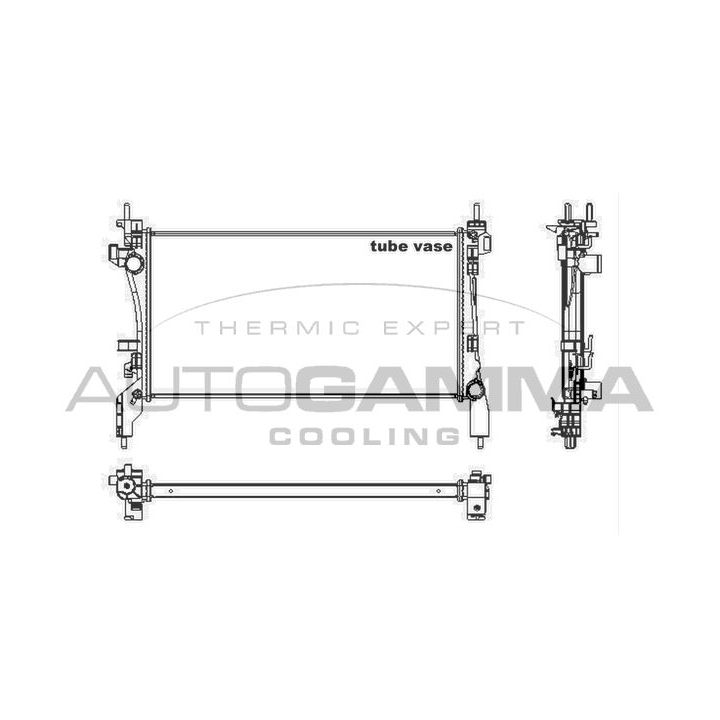 Radiatorius, variklio aušinimas AUTOGAMMA 105440